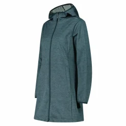 Parka in softshell da donna con cappuccio melange