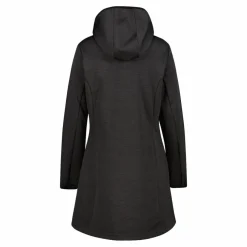 Parka in softshell da donna con cappuccio melange