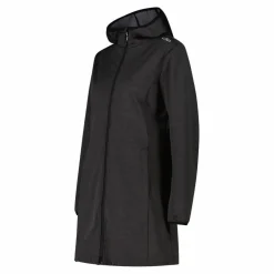 Parka in softshell da donna con cappuccio melange