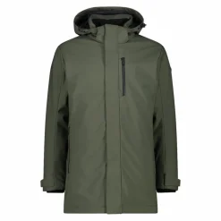 Parka in softshell imbottito da uomo