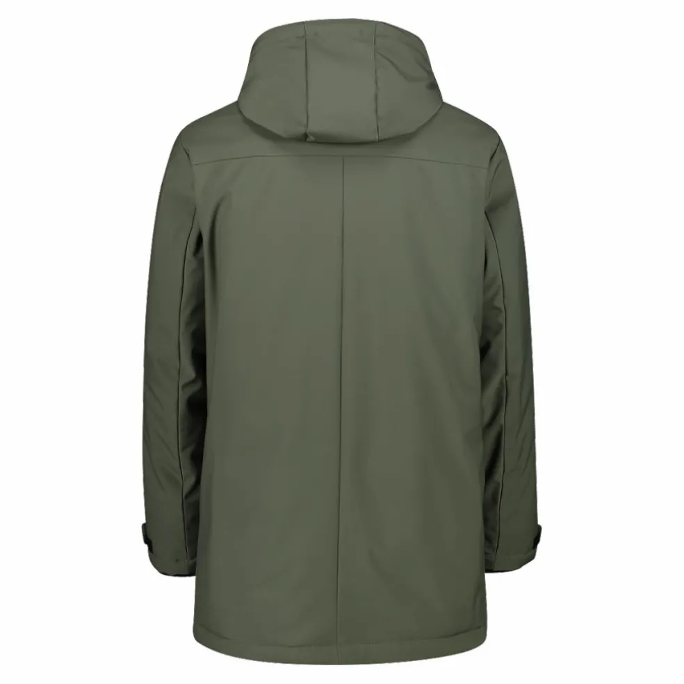 Parka in softshell imbottito da uomo