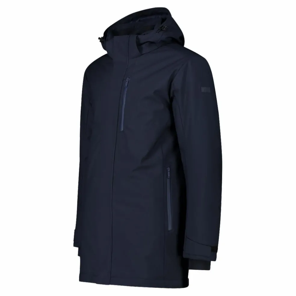 Parka in softshell imbottito da uomo