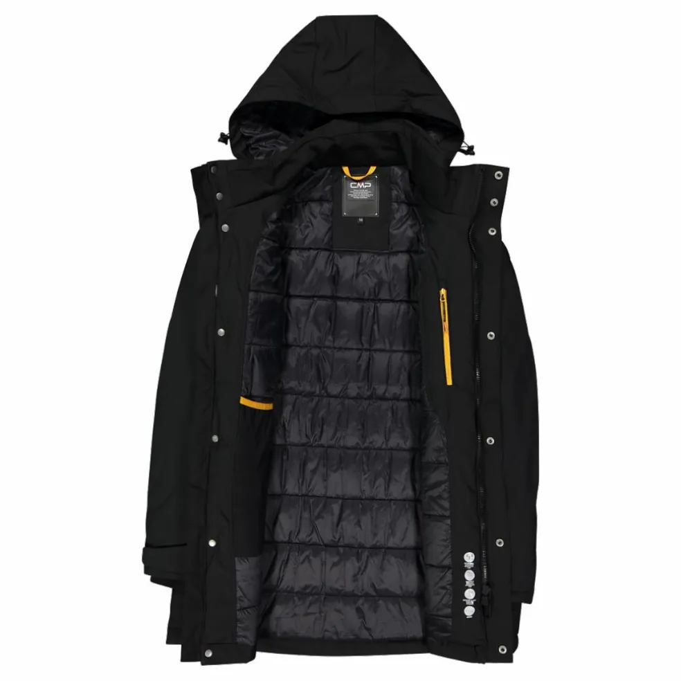 Parka in softshell imbottito da uomo