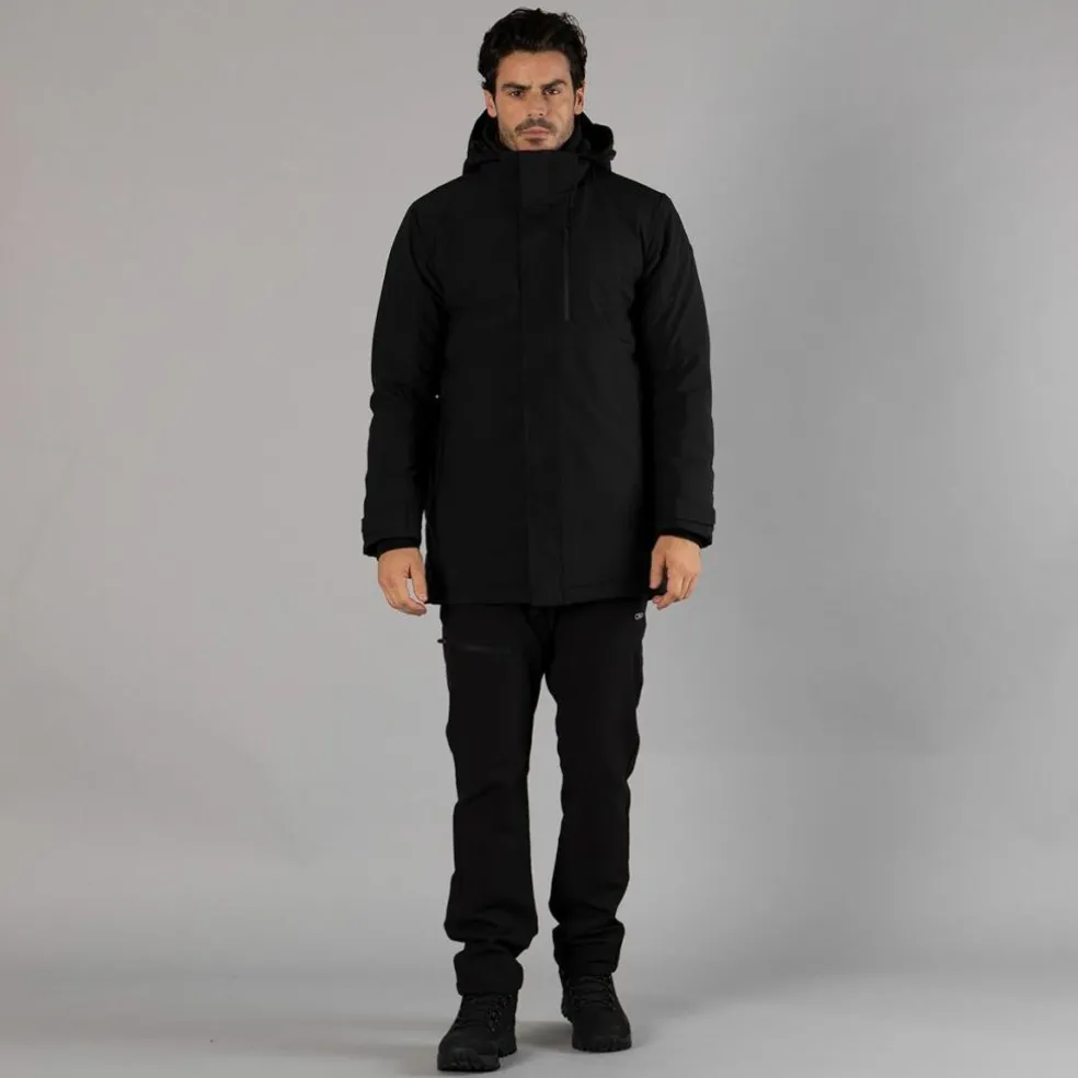 Parka in softshell imbottito da uomo