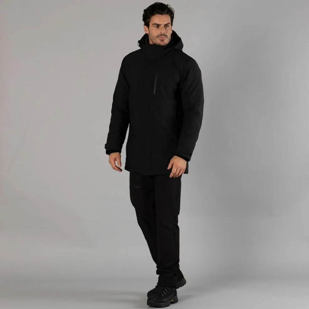 Parka in softshell imbottito da uomo
