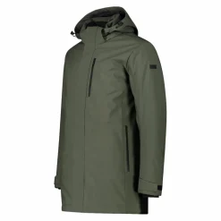 Parka in softshell imbottito da uomo