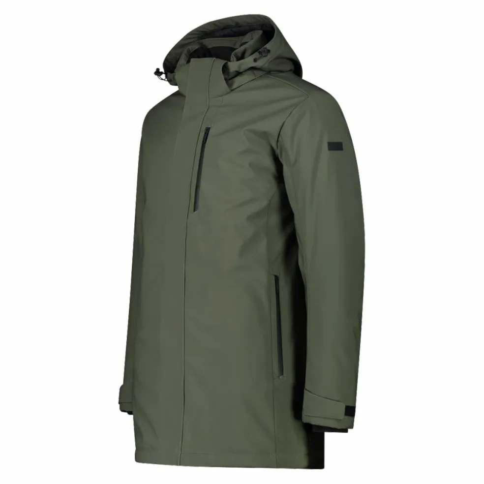Parka in softshell imbottito da uomo