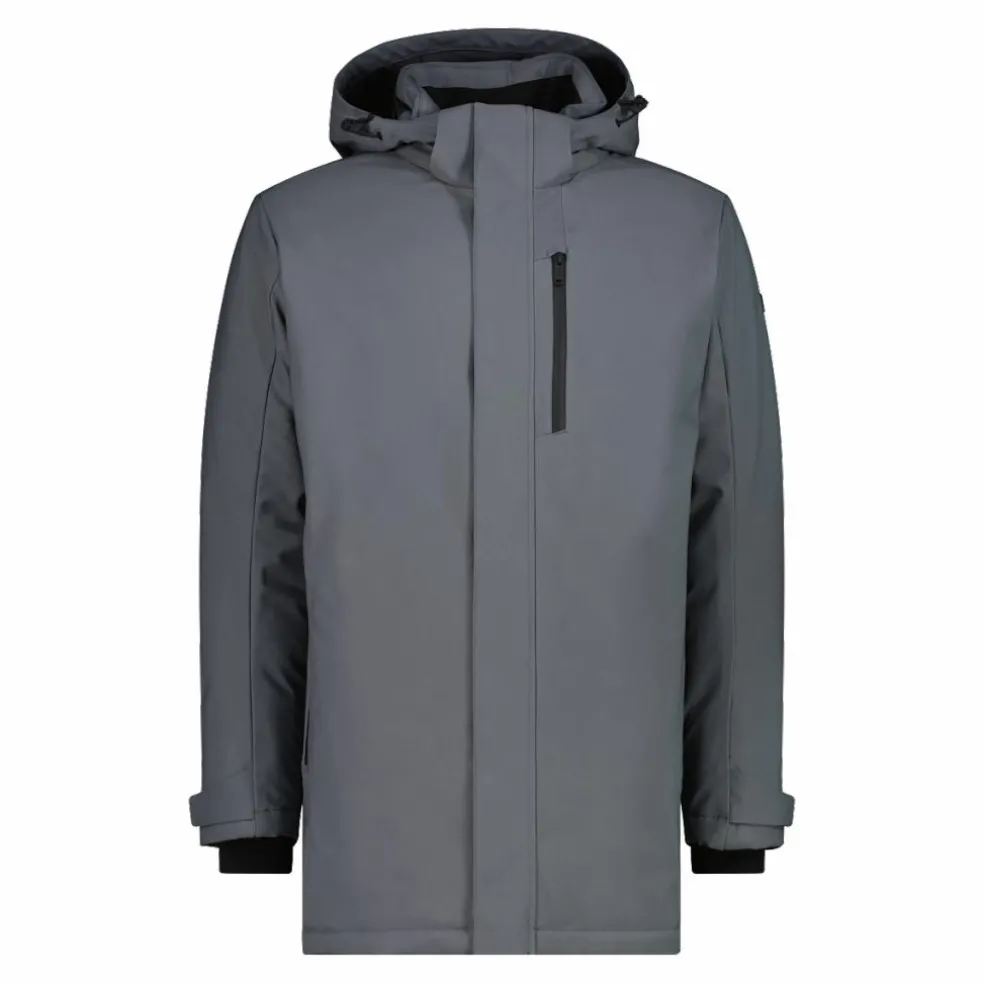 Parka in softshell imbottito da uomo