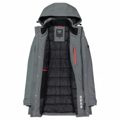 Parka in softshell imbottito da uomo
