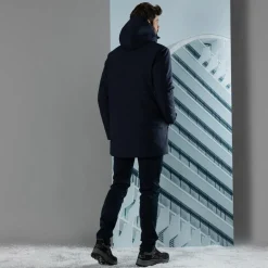Parka in softshell imbottito da uomo