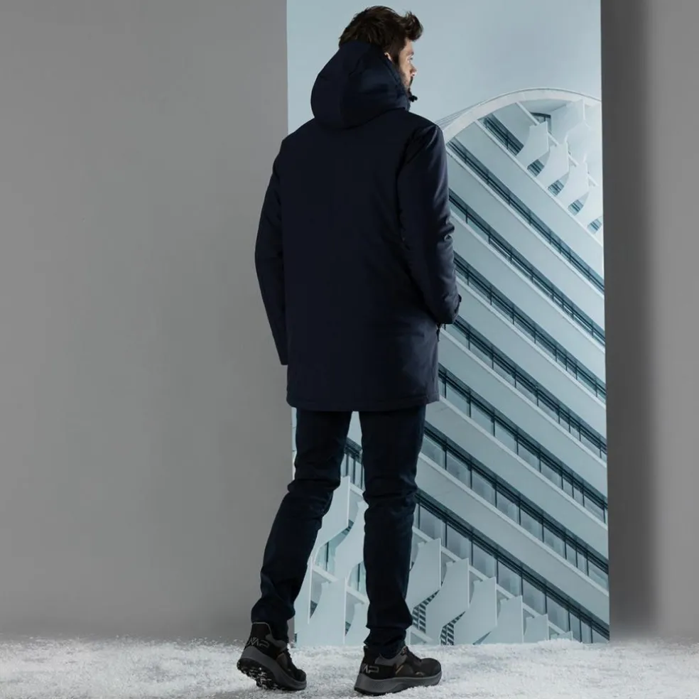 Parka in softshell imbottito da uomo