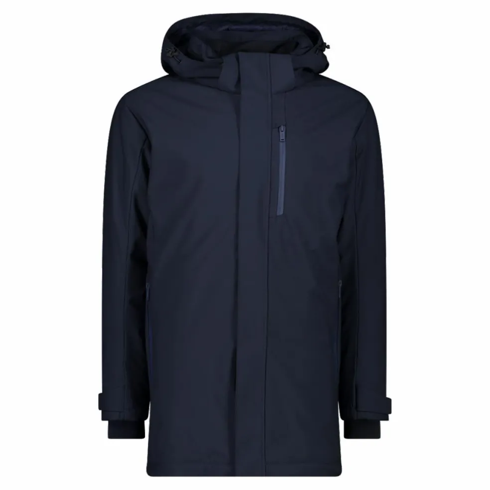 Parka in softshell imbottito da uomo