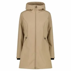 Parka sofshell da donna in pelliccetta