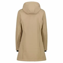 Parka sofshell da donna in pelliccetta
