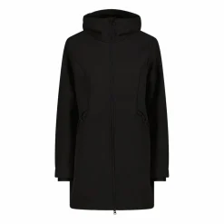 Parka sofshell da donna in pelliccetta