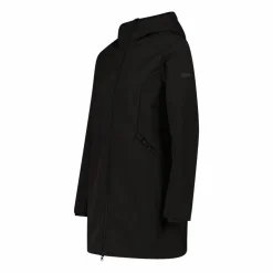 Parka sofshell da donna in pelliccetta