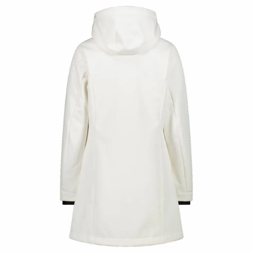Parka sofshell da donna in pelliccetta