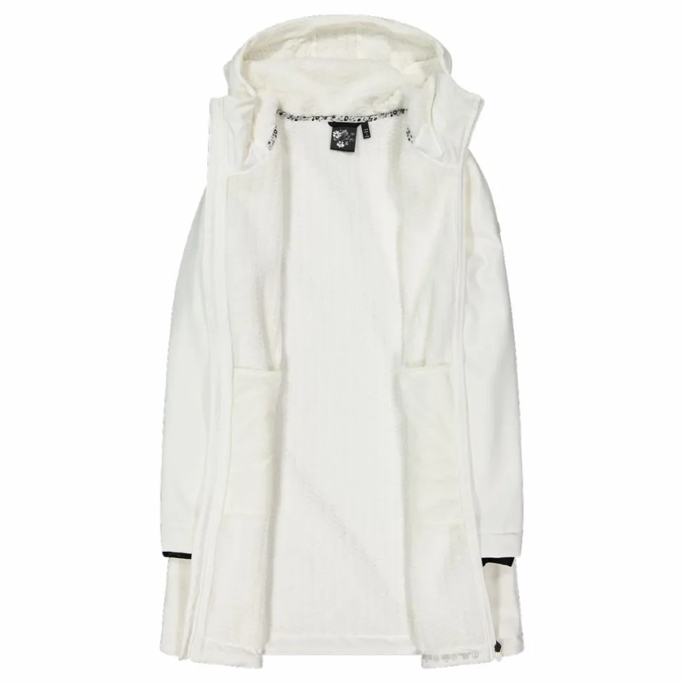 Parka sofshell da donna in pelliccetta
