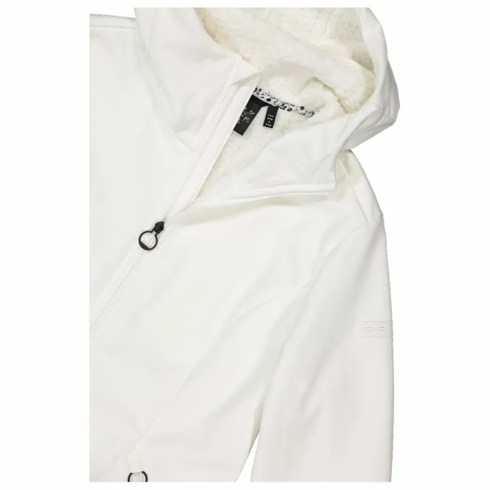 Parka sofshell da donna in pelliccetta