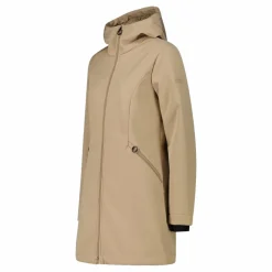 Parka sofshell da donna in pelliccetta