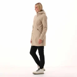 Parka sofshell da donna in pelliccetta
