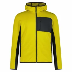 Pile Grid Tech con cappuccio da uomo