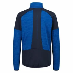 Pile Grid Tech con zip da uomo melange