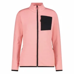 Pile Grid Tech con zip da donna