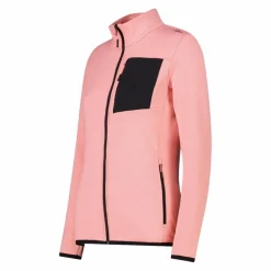 Pile Grid Tech con zip da donna