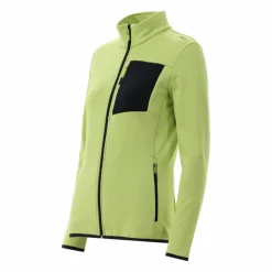 Pile Grid Tech con zip da donna