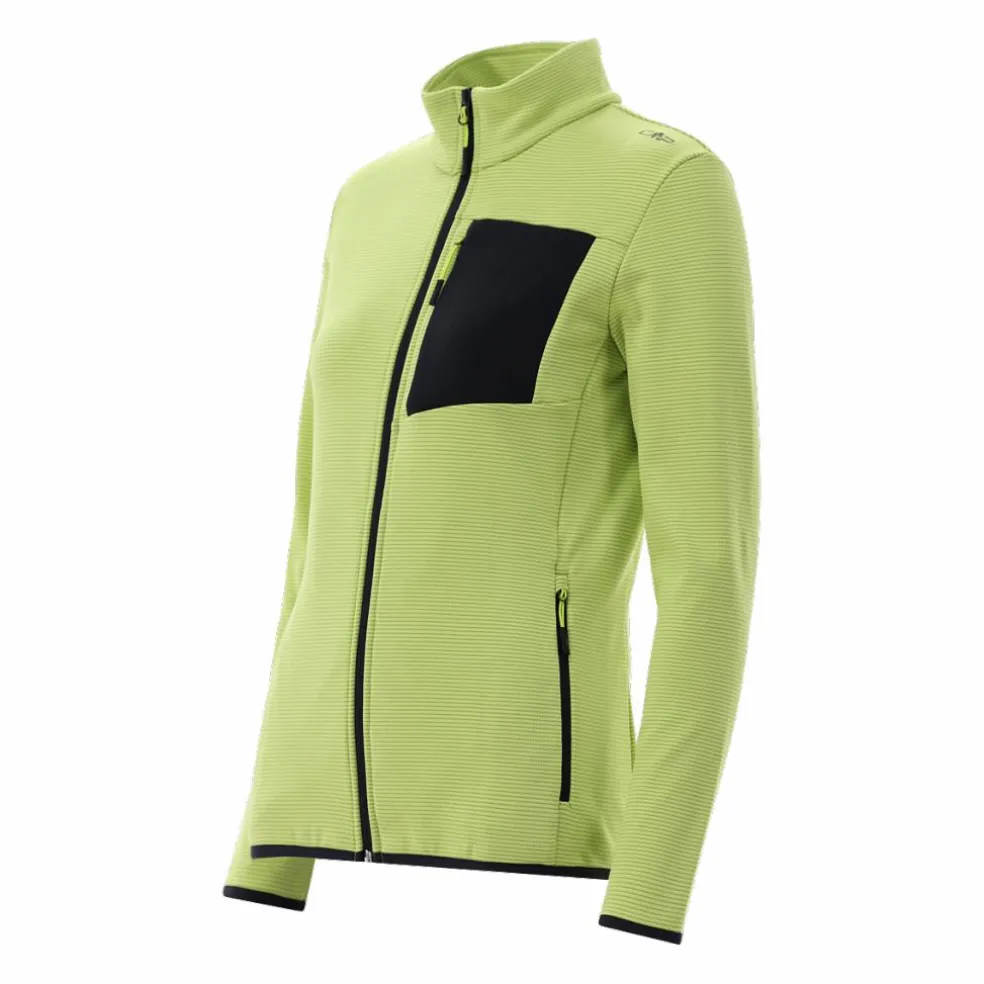 Pile Grid Tech con zip da donna