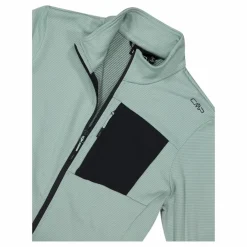 Pile Grid Tech con zip da donna