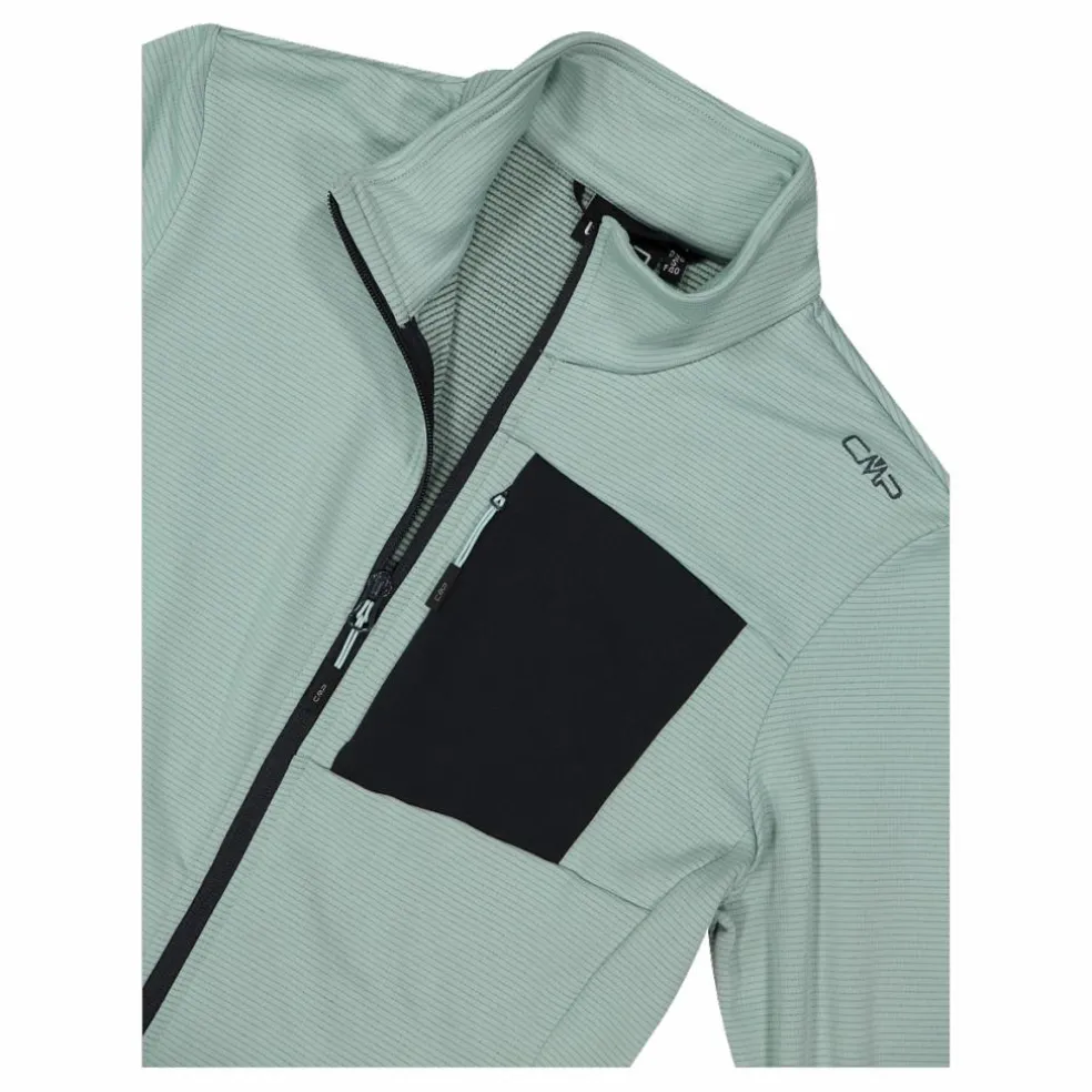 Pile Grid Tech con zip da donna
