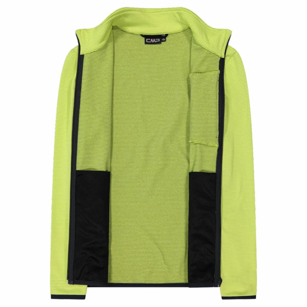 Pile Grid Tech con zip da donna