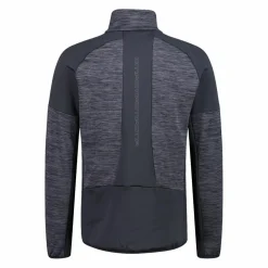 Pile Grid Tech mezza zip melange da uomo