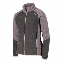 Pile Knit Tech melange da bambina nido d'ape