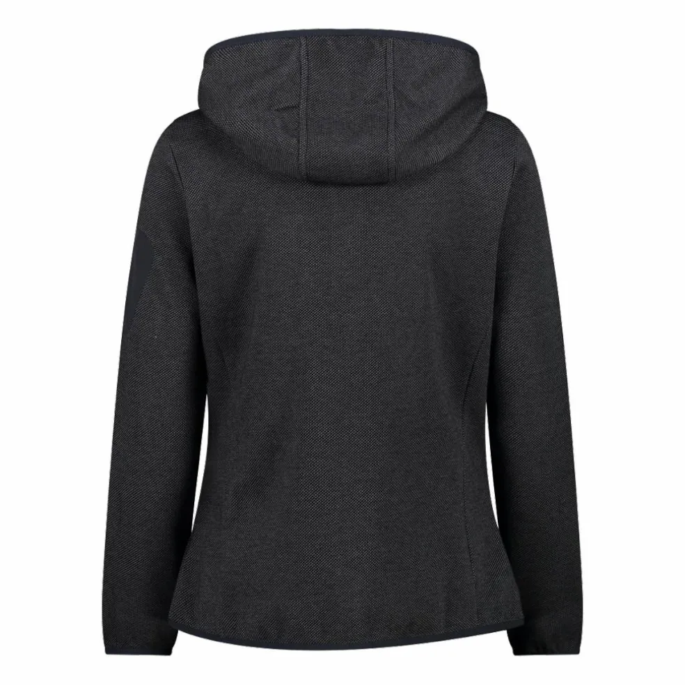 Pile Knit-tech con cappuccio e mesh