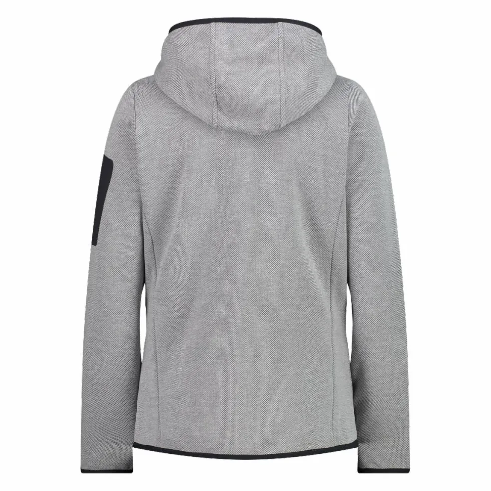 Pile Knit-tech con cappuccio e mesh