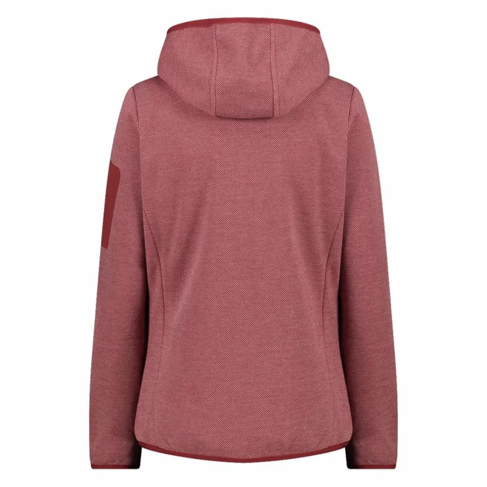 Pile Knit-tech con cappuccio e mesh