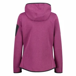 Pile Knit-tech con cappuccio e mesh