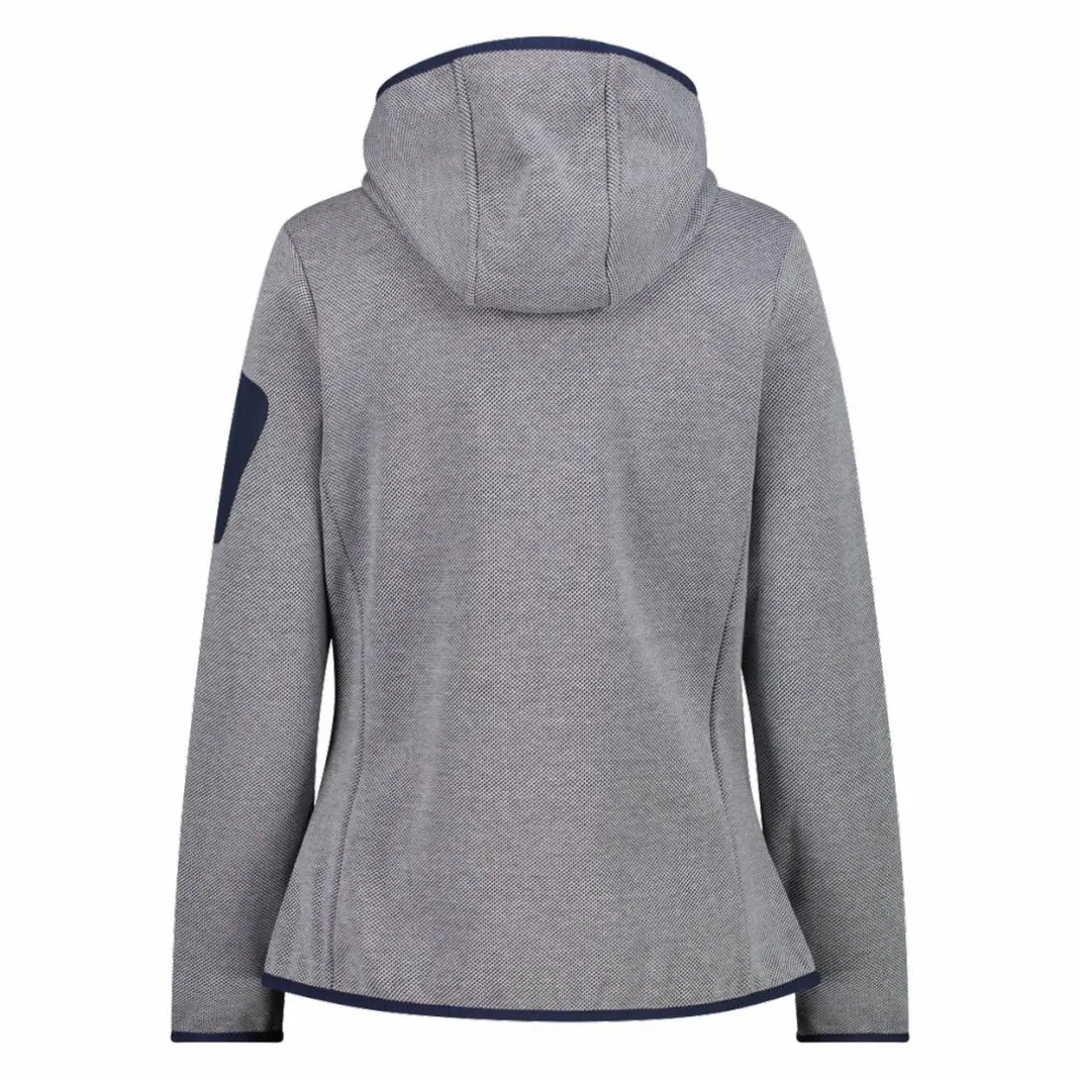 Pile Knit-tech con cappuccio e mesh