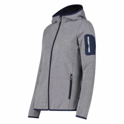 Pile Knit-tech con cappuccio e mesh