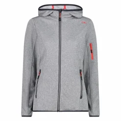 Pile Knit-tech con cappuccio e mesh