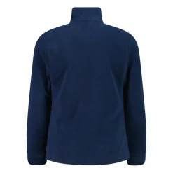 Pile mezza zip arctic fleece da bambina con fiocco di neve