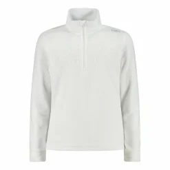 Pile mezza zip arctic fleece da bambina con fiocco di neve