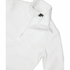 Pile mezza zip arctic fleece da bambina con fiocco di neve