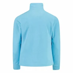 Pile mezza zip arctic fleece da bambina con fiocco di neve