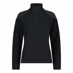 Pile mezza zip arctic fleece da donna con dettaglio stampato frontale