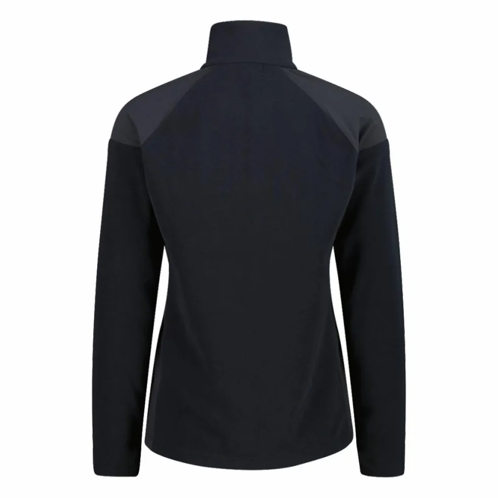 Pile mezza zip arctic fleece da donna con dettaglio stampato frontale