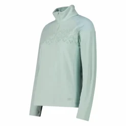 Pile mezza zip arctic fleece da donna con dettaglio stampato frontale